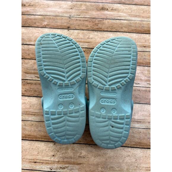 Crocs Classic Clog Aqua Blue Kids Size J3 - Picture 6 of 6